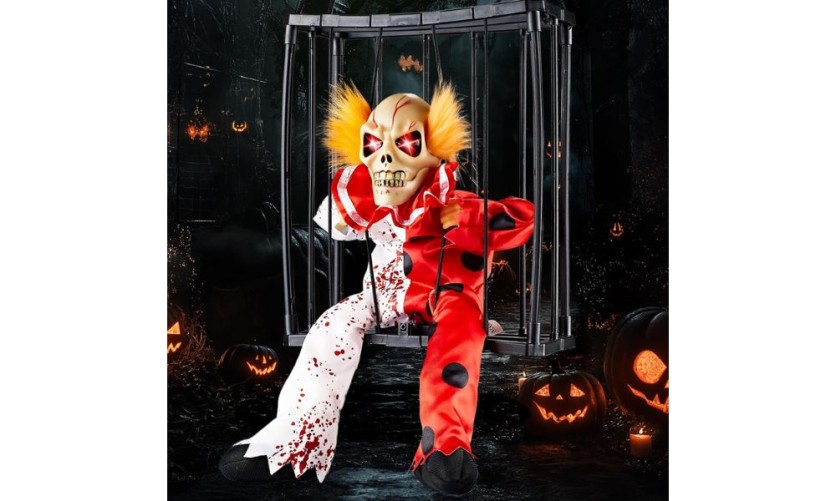 Halloween Hanging Ghosts Animated Prop Clown