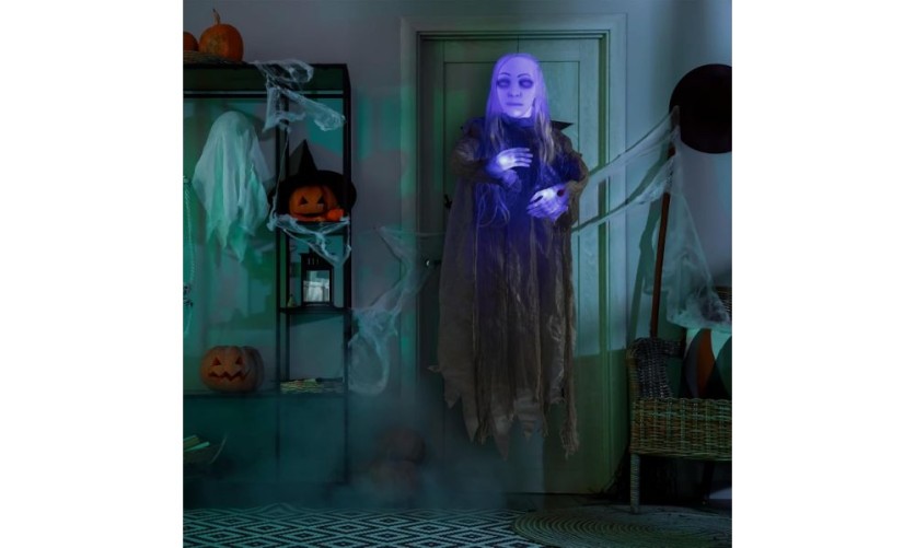 HollyHOME 48" Hanging Ghost with Glowing Head